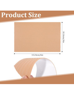 4 Almohadillas Antideslizantes Silicona Marrón ElevateTech 2