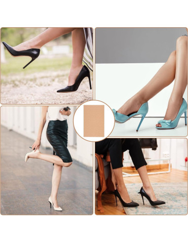 4 Almohadillas Antideslizantes Silicona Marrón ElevateTech