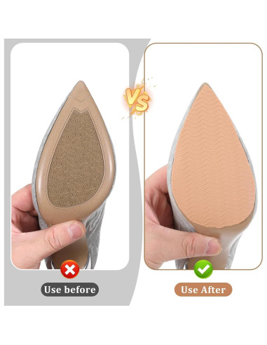 4 Almohadillas Antideslizantes Silicona Marrón ElevateTech