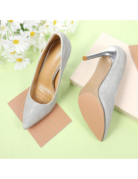 4 Almohadillas Antideslizantes Silicona Marrón ElevateTech