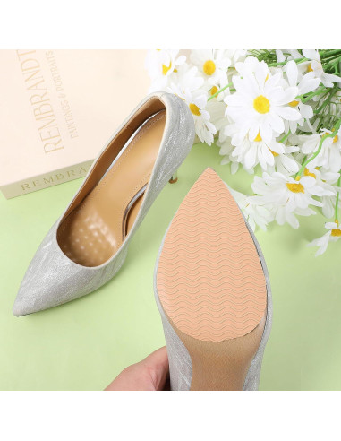 4 Almohadillas Antideslizantes Silicona Marrón ElevateTech