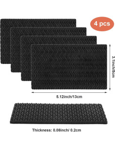 Kit de Reparación de Tacones de Zapatos Qianyu 4 Pcs Antideslizante 2