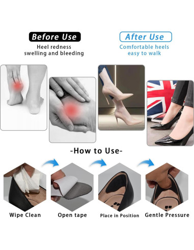 8 Pares Almohadillas para Talones Yssmjd - Ajuste y Comodidad