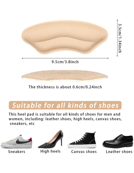 8 Pares Almohadillas para Talones Yssmjd - Ajuste y Comodidad