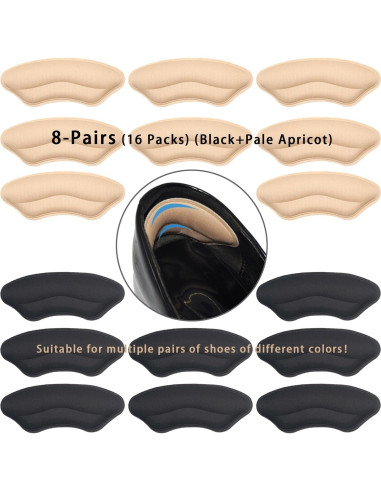 8 Pares Almohadillas para Talones Yssmjd - Ajuste y Comodidad