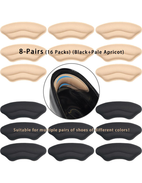 8 Pares Almohadillas para Talones Yssmjd - Ajuste y Comodidad