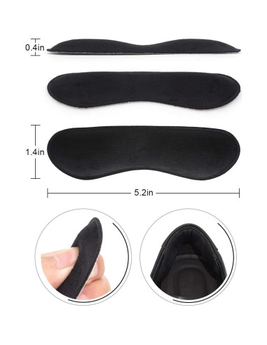 Insertos para Talón Dr. Foot Antideslizantes Beige y Negro