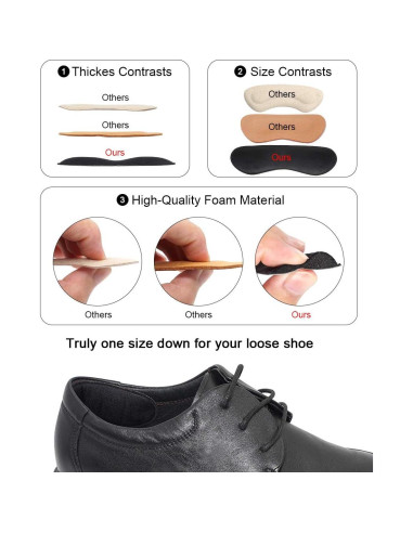 Insertos para Talón Dr. Foot Antideslizantes Beige y Negro