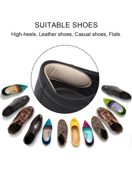 Insertos para Talón Dr. Foot Antideslizantes Beige y Negro