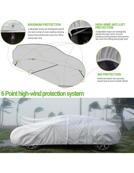 Cubierta de Coche Season Guard Hyvek Impermeable 469,9 cm