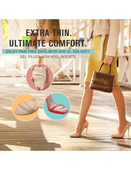 Almohadillas Metatarsales Ashoesert - 4 Pares Alivio Dolor Pie