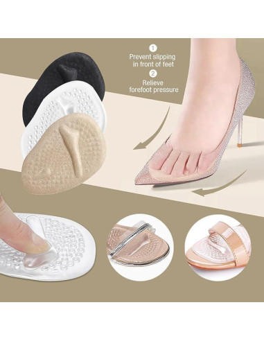 Almohadillas Metatarsales Ashoesert - 4 Pares Alivio Dolor Pie