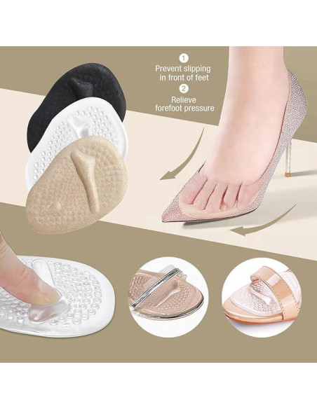 Almohadillas Metatarsales Ashoesert - 4 Pares Alivio Dolor Pie