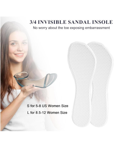Inserciones de Gel Antideslizantes para Tacones Altos BTXYM - 2 Pares