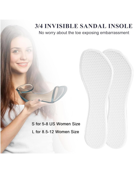 Inserciones de Gel Antideslizantes para Tacones Altos BTXYM - 2 Pares Inserciones de Gel Antideslizantes para Tacones Altos BTXYM - 2 Pares