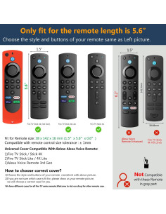 Funda Silicona Pinowu para Control Remoto Fire TV Stick 2