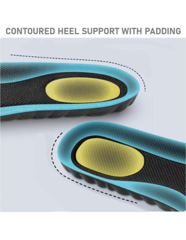 Plantillas de Espuma VivoFoot 2 Pares M 7-11 Negro