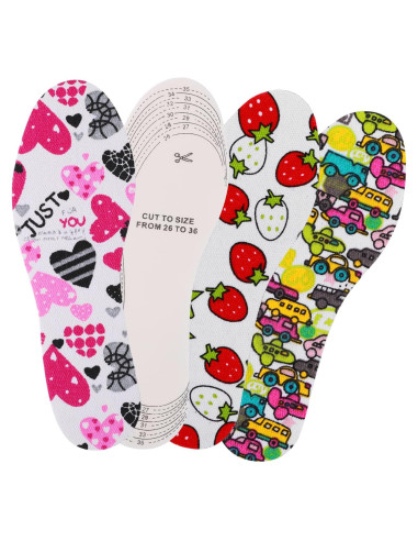 3 Pares de Plantillas para Niños WLLHYF, Espuma de Memoria