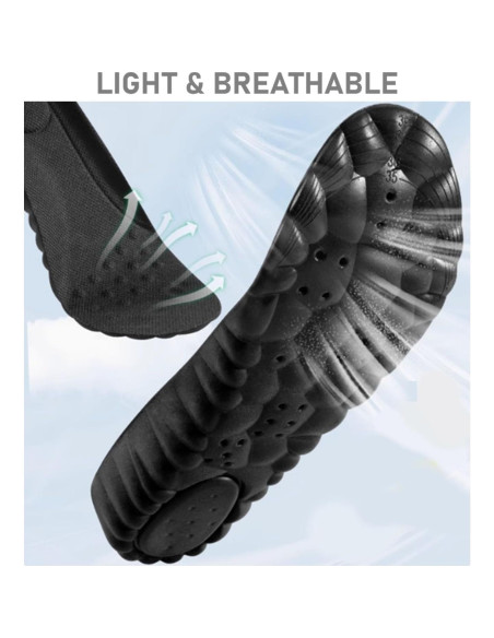 Plantillas de Espuma VivoFoot 2 Pares M 7-11 Negro