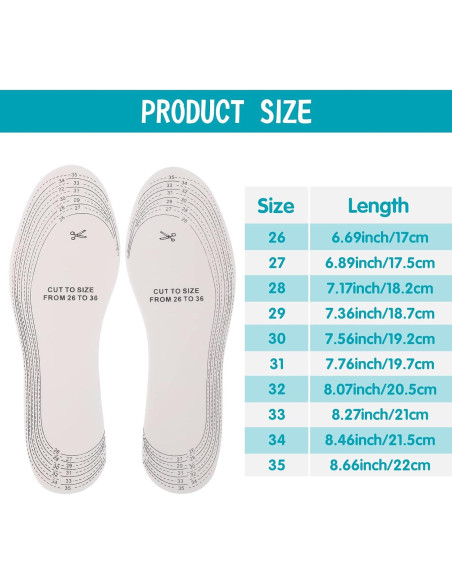 3 Pares de Plantillas para Niños WLLHYF, Espuma de Memoria