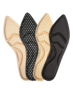 4 Pares Plantillas Transpirables Geyoga 25.5 cm para Mujeres