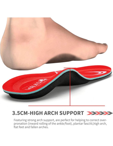 Plantillas ortopédicas Walkomfy 29.5cm para fascitis plantar