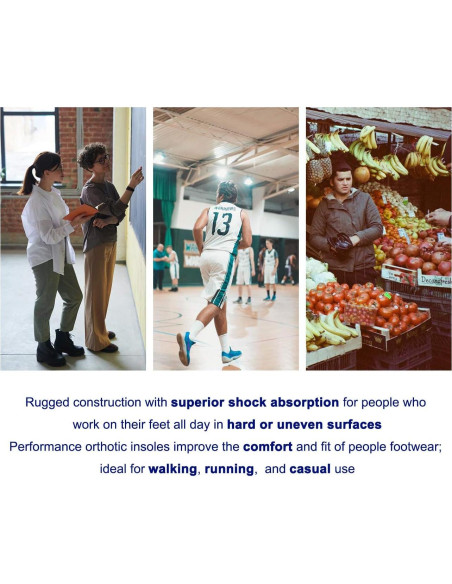 Plantillas ortopédicas Walkomfy 29.5cm para fascitis plantar