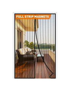 Puerta de Pantalla Magnética MAGZO 81 x 205 cm Negra