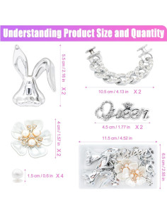 Encantos para Zapatos Brillantes GlowMyst - 12PCS Accesorios 2