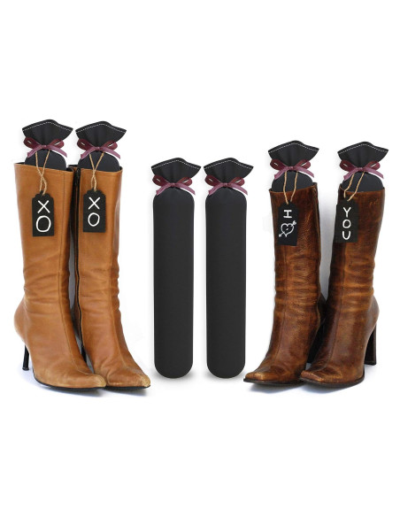 Soportes para Botas de Algodón 100% - Negro - Organizador de Closet