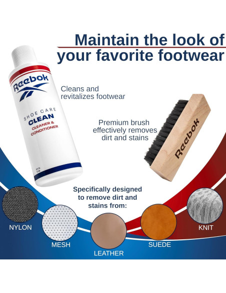 Reebok Restore Kit - Limpiador y Acondicionador 170g con Cepillo Reebok Restore Kit - Limpiador y Acondicionador 170g con Cepillo