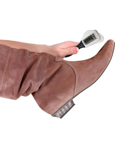 Cepillo de limpieza JobSite para gamuza y nobuck 4 lados