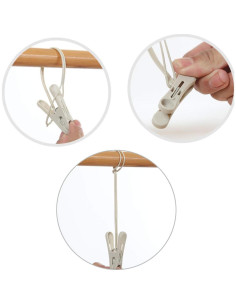 Paquete de 24 Pinzas de Ropa Foshine en 3 Colores 2