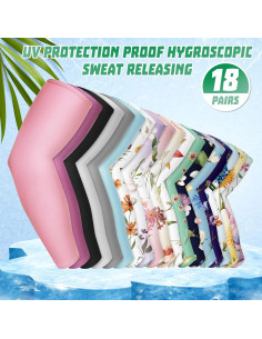 Mangas de Jardinería Jeyiour 18 Pares Protección Solar UV 2