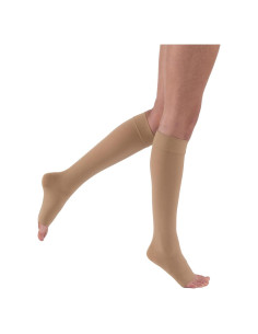 Medias de Compresión Graduada Jobst Relief Hasta la Rodilla 20-30 mmHg Beige Grande