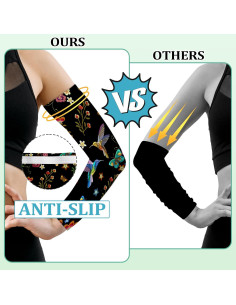 Mangas de Jardinería UV para Mujeres - Colibrí Negro - 48.3 cm 2