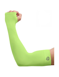Mangas de brazo ShinyMod UV para deportes - Verde neón