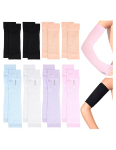 Set 8 Pares Mangas de Compresión SATINIOR para Brazo Mujer