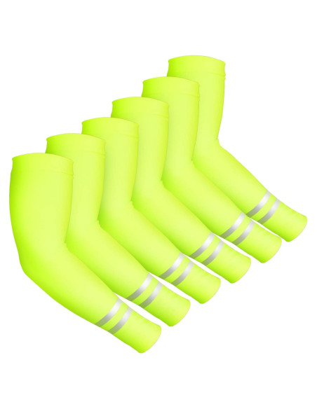 Mangas de Protección Solar UV SATINIOR 6 Pares para Deportes