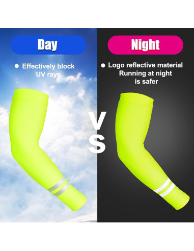 Mangas de Protección Solar UV SATINIOR 6 Pares para Deportes