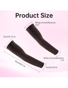 Manga de Compresión UV Beauty7 para Brazo 2PCS - Marrón 2