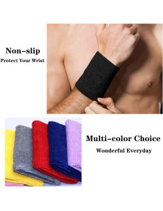 Conjunto 24 Muñequera Deportiva INHEMi Algodón Absorbente 2