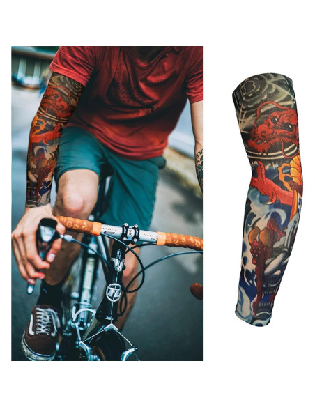 Mangas de Tatuaje Temporales Aresvns 20 Piezas UV Unisex Mangas de Tatuaje Temporales Aresvns 20 Piezas UV Unisex