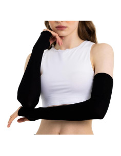 Manga Calentadora Unisex Causa Forcia Negra 45 cm Hecha en Turquía