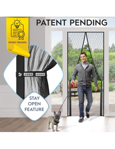 Puerta de Pantalla Magnética AUGO 96.5x246.4 cm Resistente