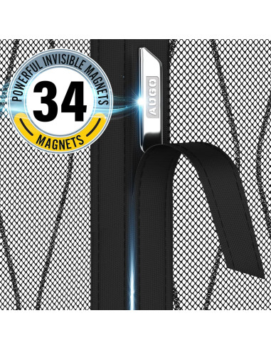 Puerta de Pantalla Magnética AUGO 96.5x246.4 cm Resistente