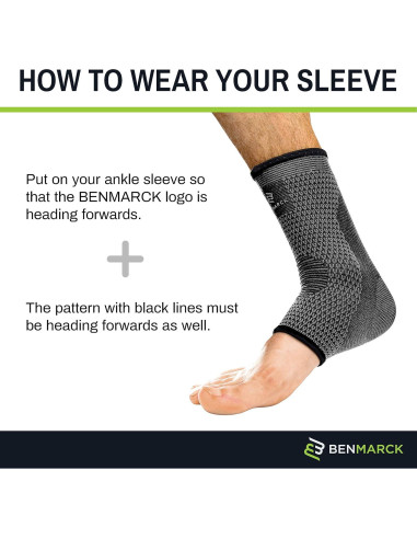 Manga de Compresión para Tobillo Benmarck - Alivio Fascitis Plantar