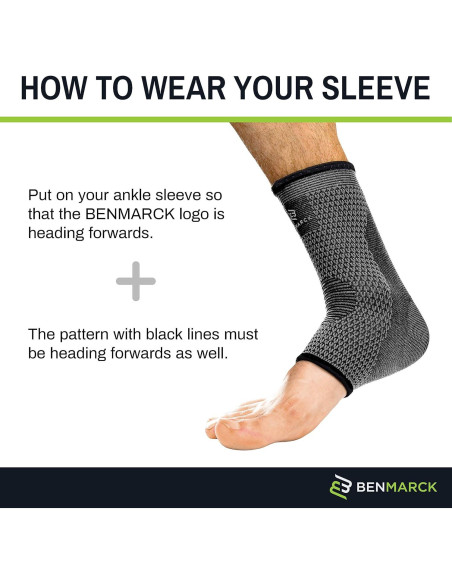 Manga de Compresión para Tobillo Benmarck - Alivio Fascitis Plantar