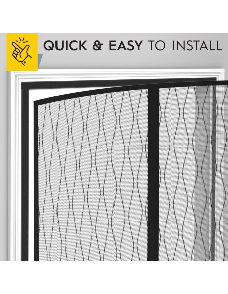 Puerta de Pantalla Magnética AUGO 96.5x246.4 cm Resistente