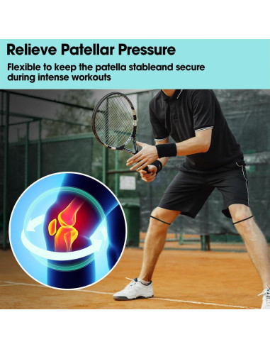 2 Correas Soporte Tendón Patelar KAIJIELY - Alivio Dolor Rodilla